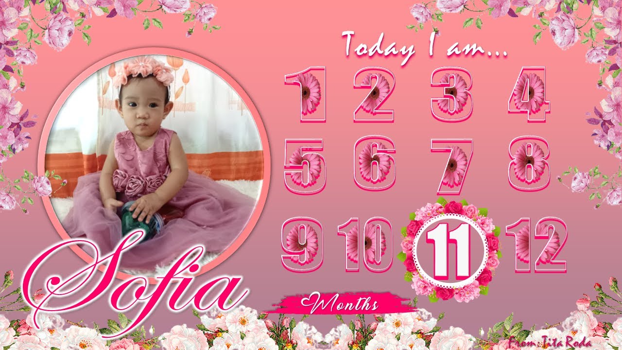 HOW TO MAKE BABY MONTHLY CALENDAR LAYOUT AND DESIGN IN MS POWERPOINT II MILESTONE MONTHLY CALENDAR