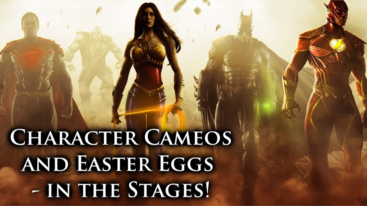 Injustice: Gods Among Us - Character Cameos, Easter Eggs, and DC Mythos - Stages!