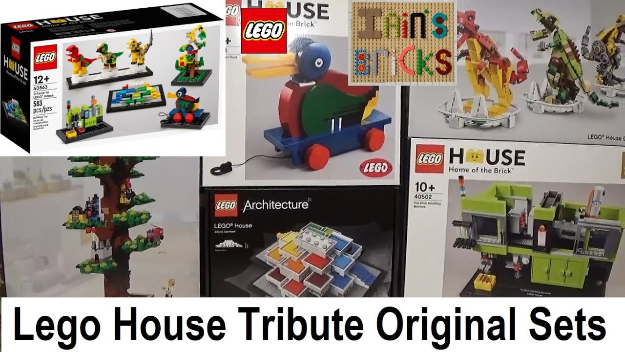 Lego House Tribute Set 40563 - Looking at all 5 of the set boxes that the tribute promo is based on