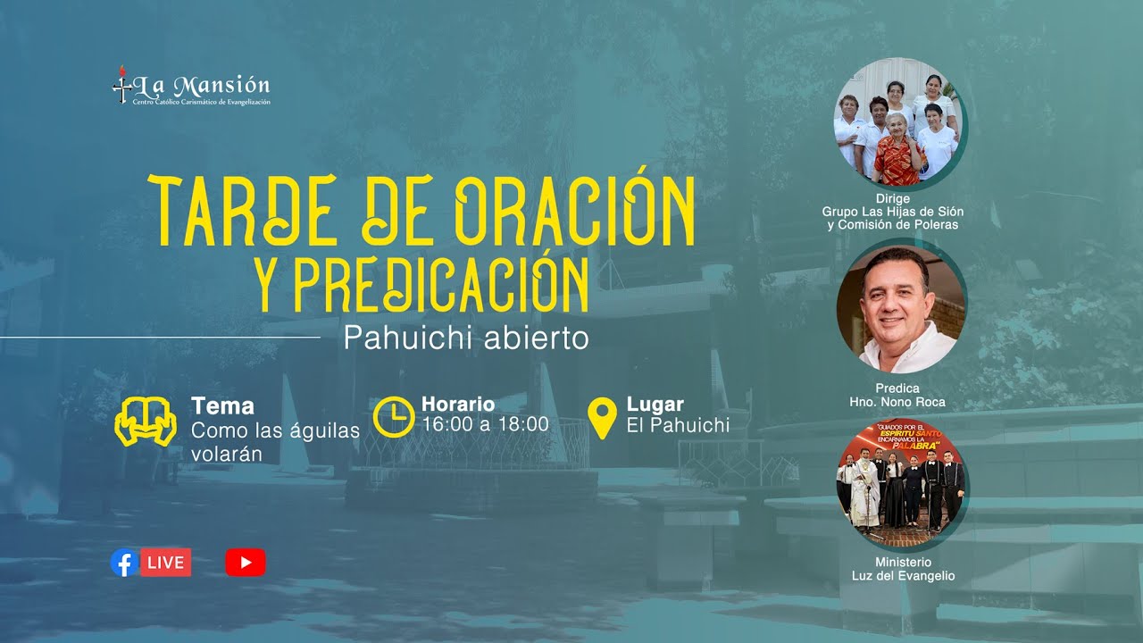 En directo, TARDE DE ORACIÓN Y PREDICACIÓN, hoy Sábado 25 de Septiembre de 2021, por LaMansiónTV-SCZ