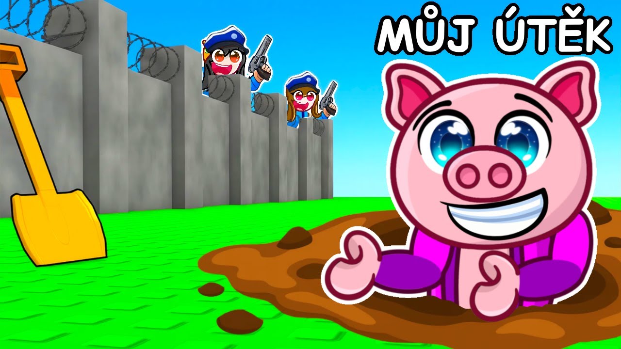 KOPU abych UNIKL Z VĚZENÍ v Robloxu!