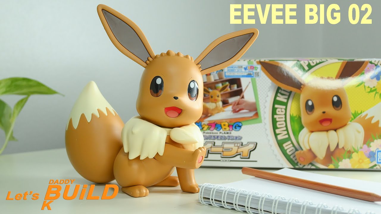 Eevee Big 02, Pokemon Plastic Model Collection, Poke-Pla Big 02 Easy Grade | ASMR Unbox & Full Build