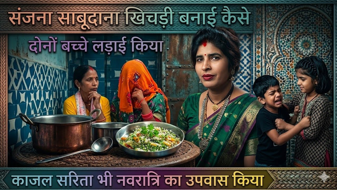 काजल सरिता भी नवरात्रि का उपवास किया / संजना साबूदाना खिचड़ी बनाई कैसे @Saritavinodfun 
