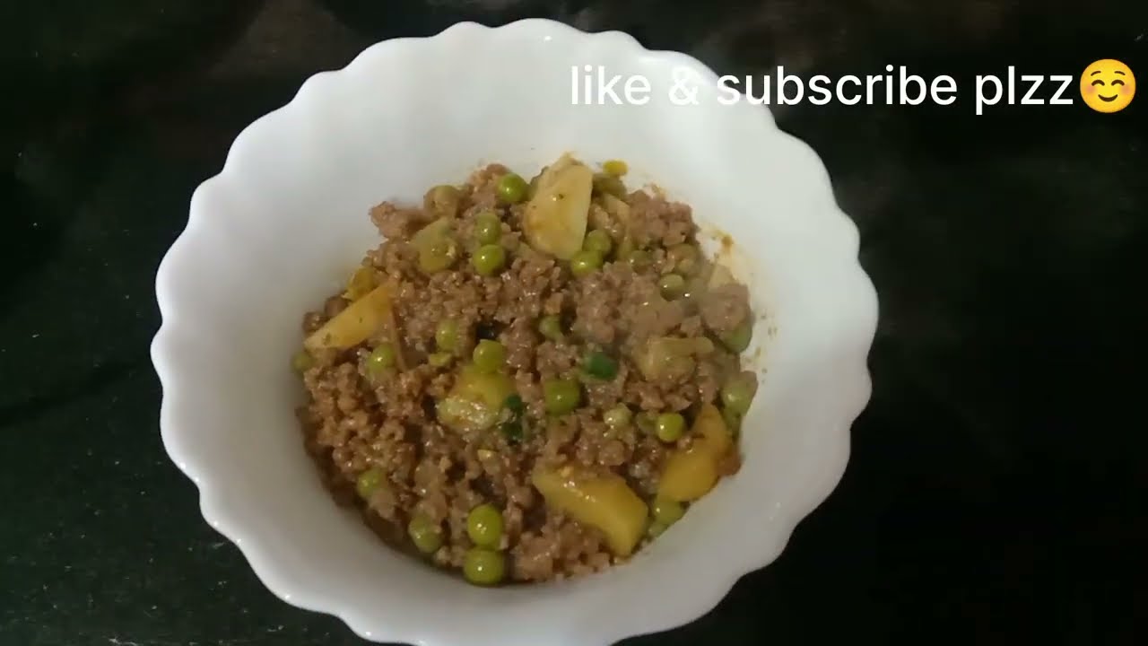 Aloo Qeema Matar #recipe #asmr #latest 