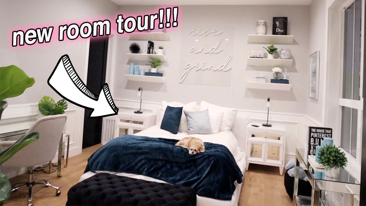 NEW ROOM TOUR!! decorate with me!!