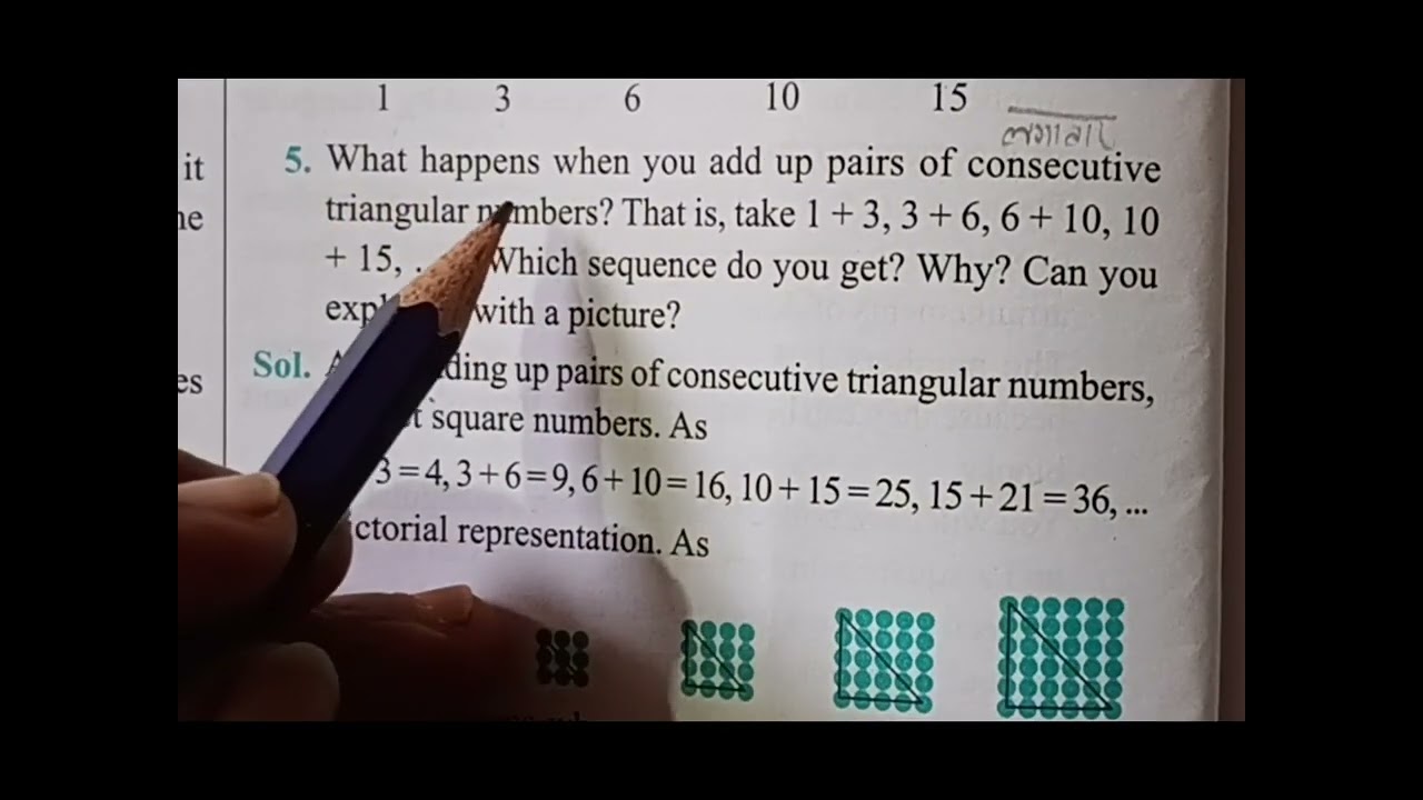 Class 6th Math chap.1 Patterns in Mathematics.(page 8-9) ka solution.