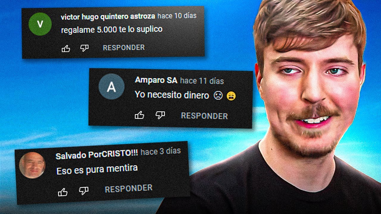 COMENTARIOS DE MR BEAST XDDD