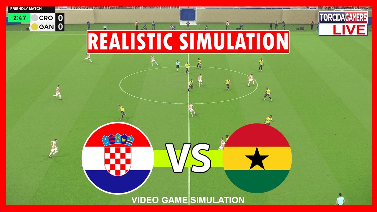 Croatia vs Ghana | World Cup 2026 | eFootball PES 2021 Simulation