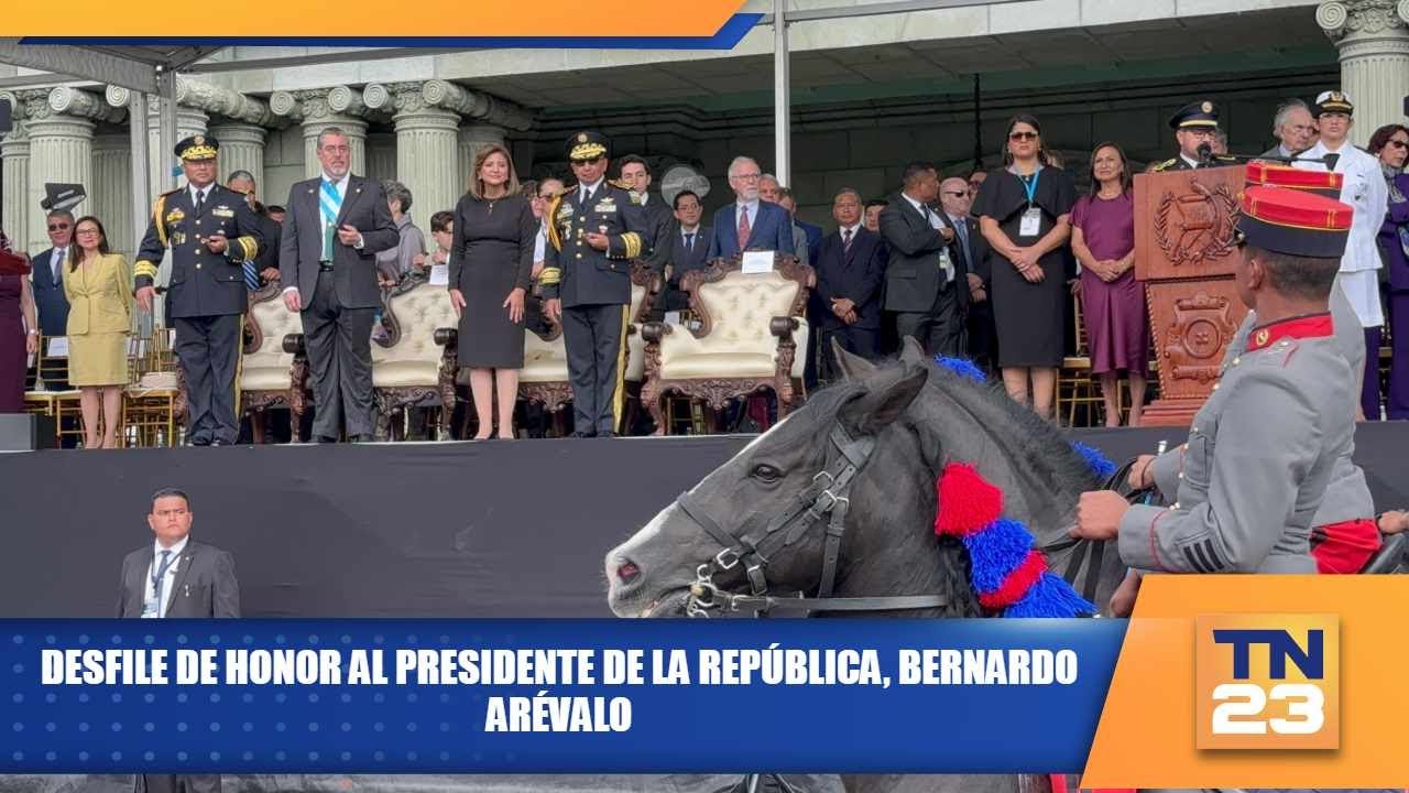 Desfile de honor al Presidente de la República, Bernardo Arévalo