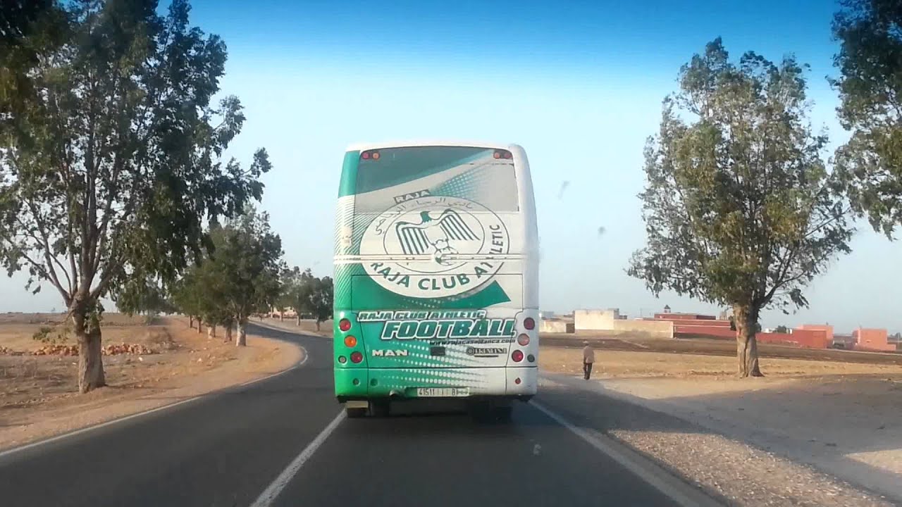 Dimadimaraja.com escorte le bus du RAJA retour a casa de safi