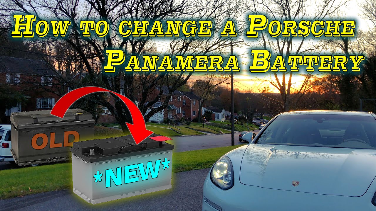 How to change a Porsche Panamera Battery - DIY
