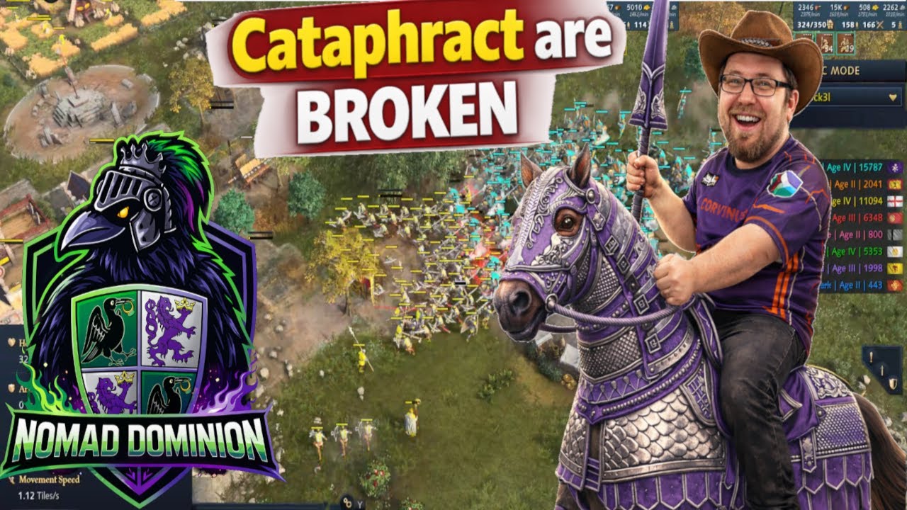 Nomad Dominion - Bitcousin использует свой СПЕЦИАЛЬНЫЙ приём [Game8] #aoe4