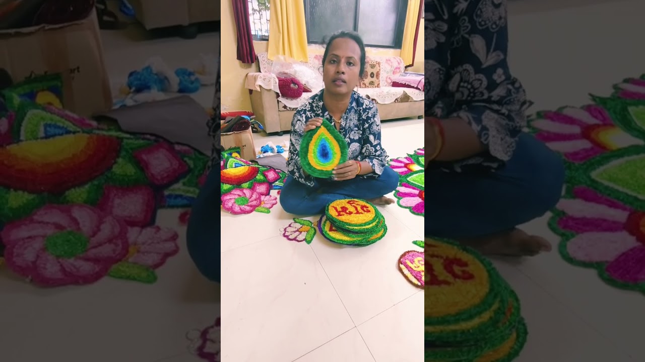Rangoli mat for sale sale #handmade #handmade #washable #reasonable rate#onlineshopping #rangoli