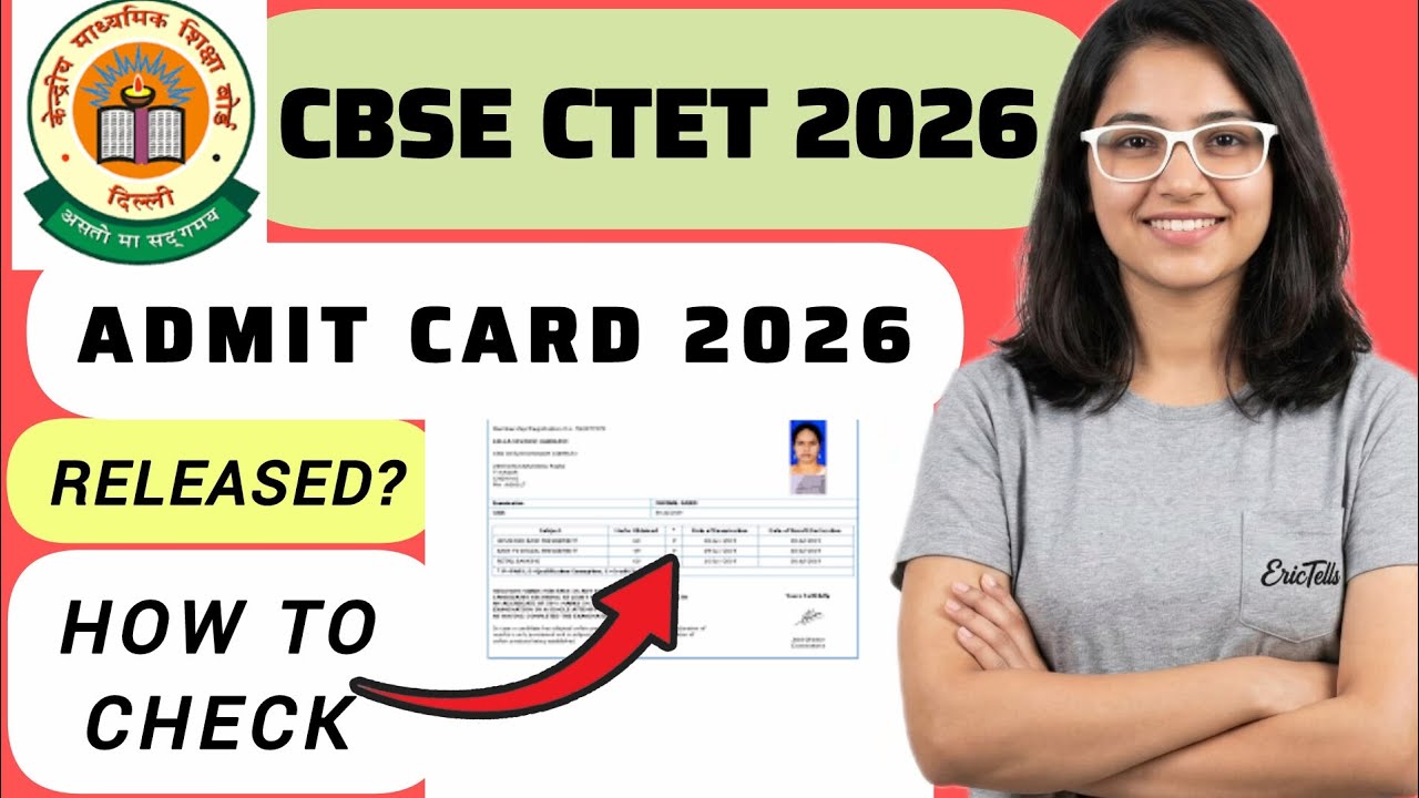 ctet 2026 admit card | central teacher eligibility test hall tickets 2026