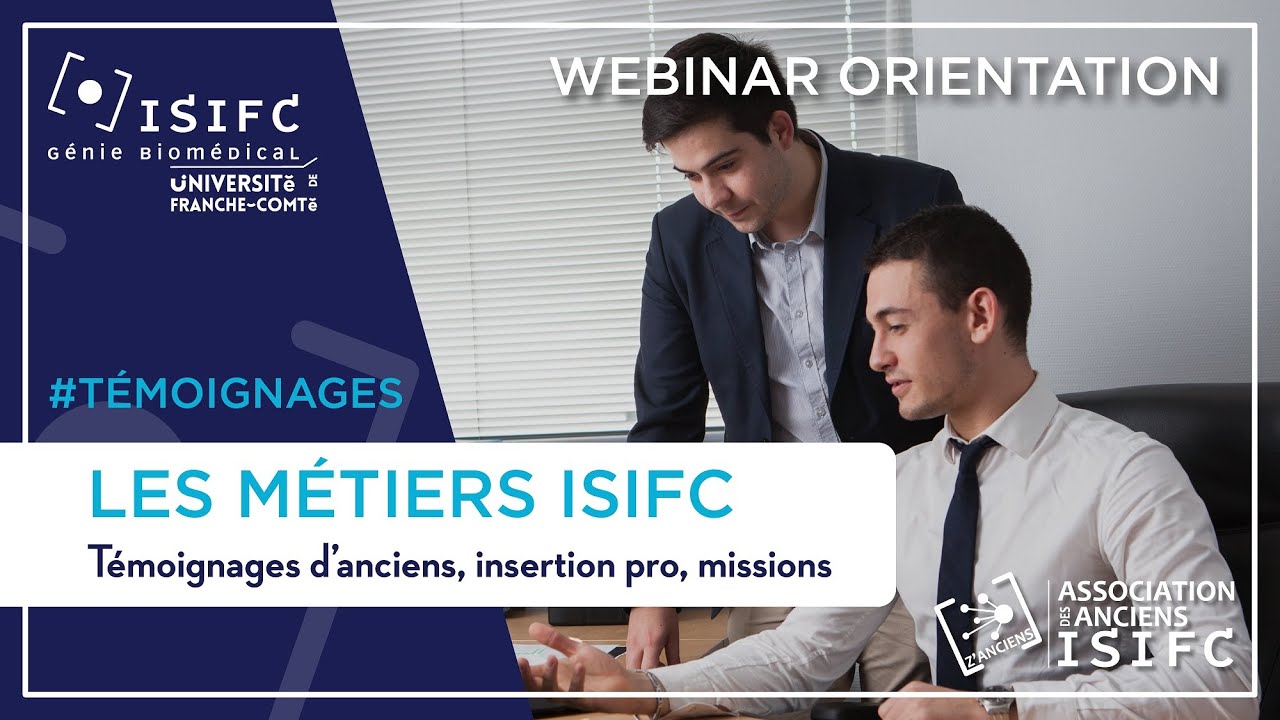 Webinar 2022 - M&eacute;tiers du biom&eacute;dical et insertion professionnelle (T&eacute;moignages dipl&ocirc;m&eacute;s)