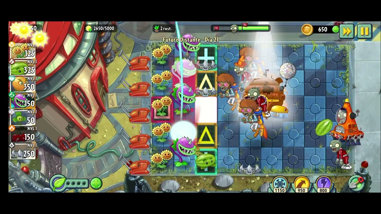 Concluindo o dia 21 e 22 do plants vs zombies 2!