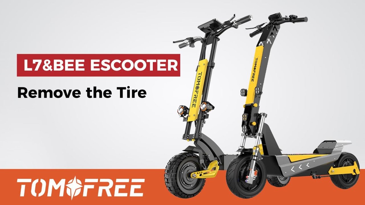 Tomofree BEE&L7  Escooter | How to Replace the Tire
