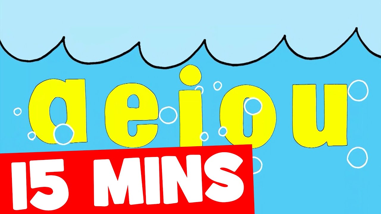 The Vowel Song and More | 15mins Phonics Collection for Kids