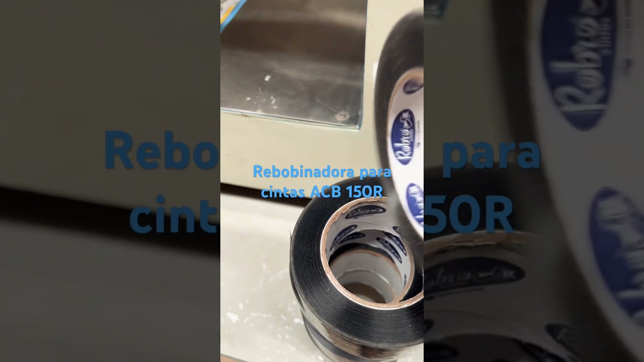 Rebobinadora para cinta adhesiva  Flex ACB 150R, el mejor aleado para recuperar rollos.