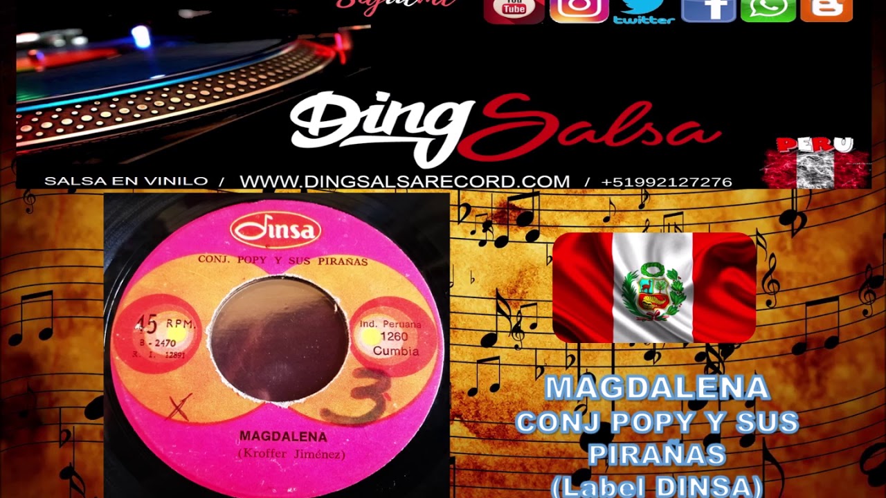 CONJ POPPY Y SUS PIRAÑAS - MAGDALENA, Label DINSA