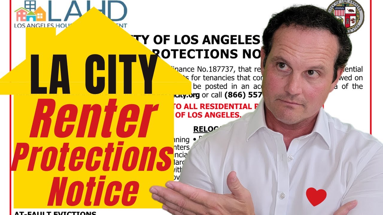 REQUIRED! LA City Renter Protections Notice - Guide for Landlords and Tenants