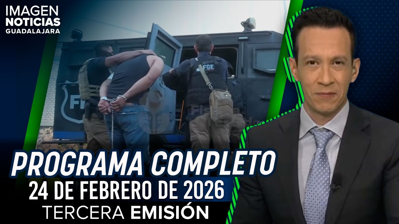 Imagen Noticias GDL con Ricardo Camarena | Programa completo 24 de febrero 2026