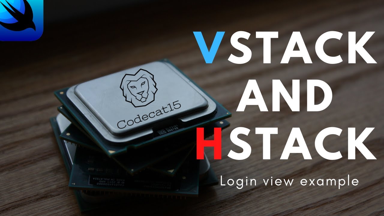 SwiftUI tutorial VStack and HStack login view example