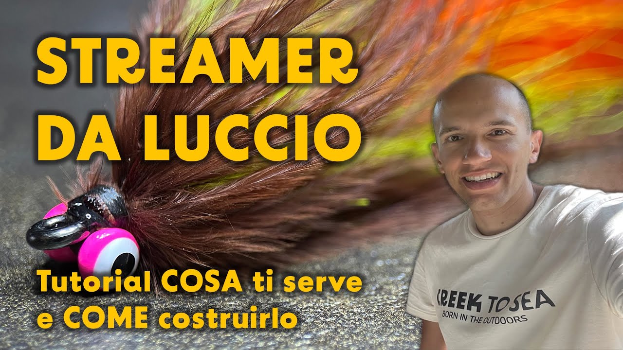 STREAMER da LUCCIO ecco COME costruirlo e COSA ti serve per pesca a mosca dei lucci dressing pattern