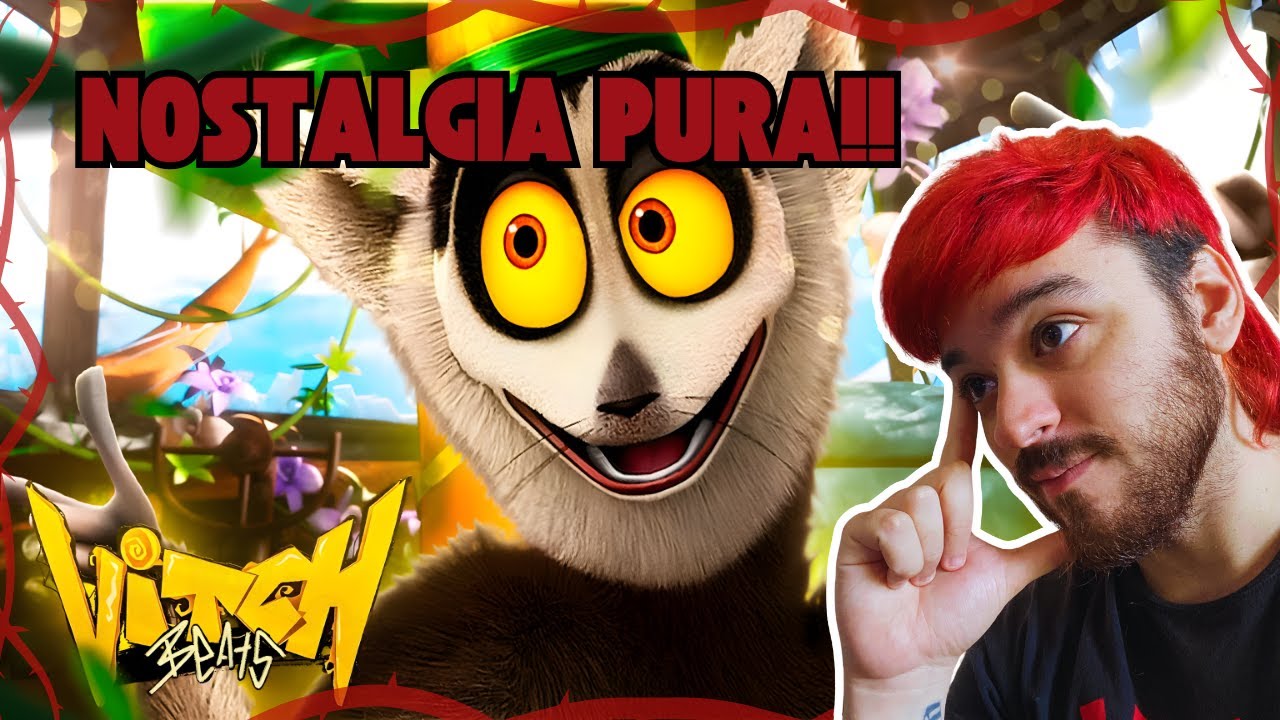 MEU PRIMEIRO FILME EVENTO!! Rei Julien (Madagascar) - EU ME REMEXO MUITO | Vitch‬‬ - MAXIMUS REACT!!