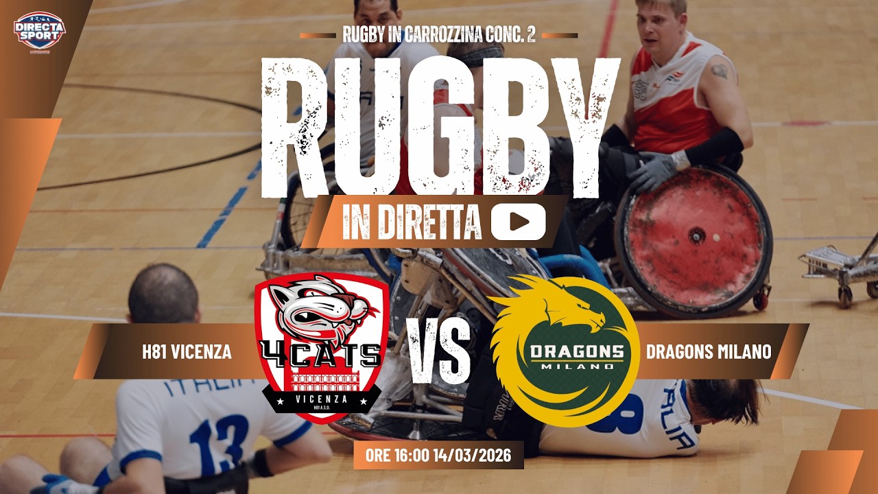 Rugby in Carrozzina Concentramento 2 GB 1° Giornata - G1 - H81 Vicenza-Dragons Milano