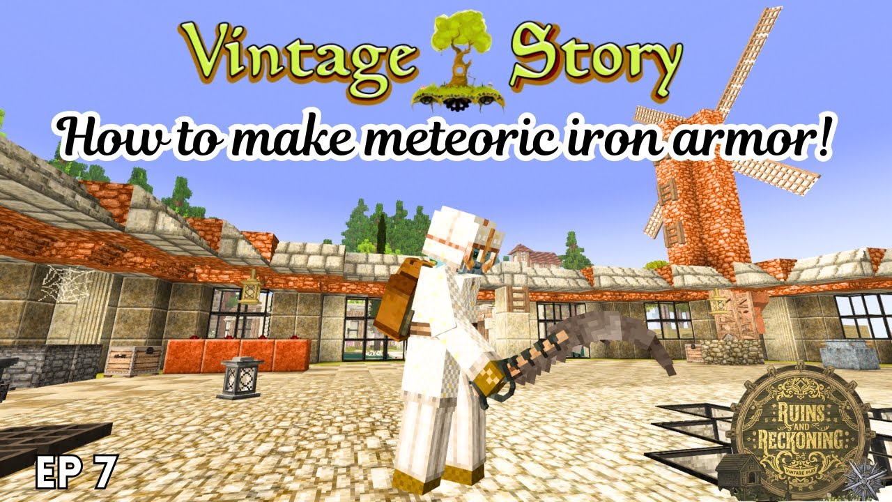 Vintage Story Ruins & Reckoning How to Make Meteoric Iron Armour Ep 7