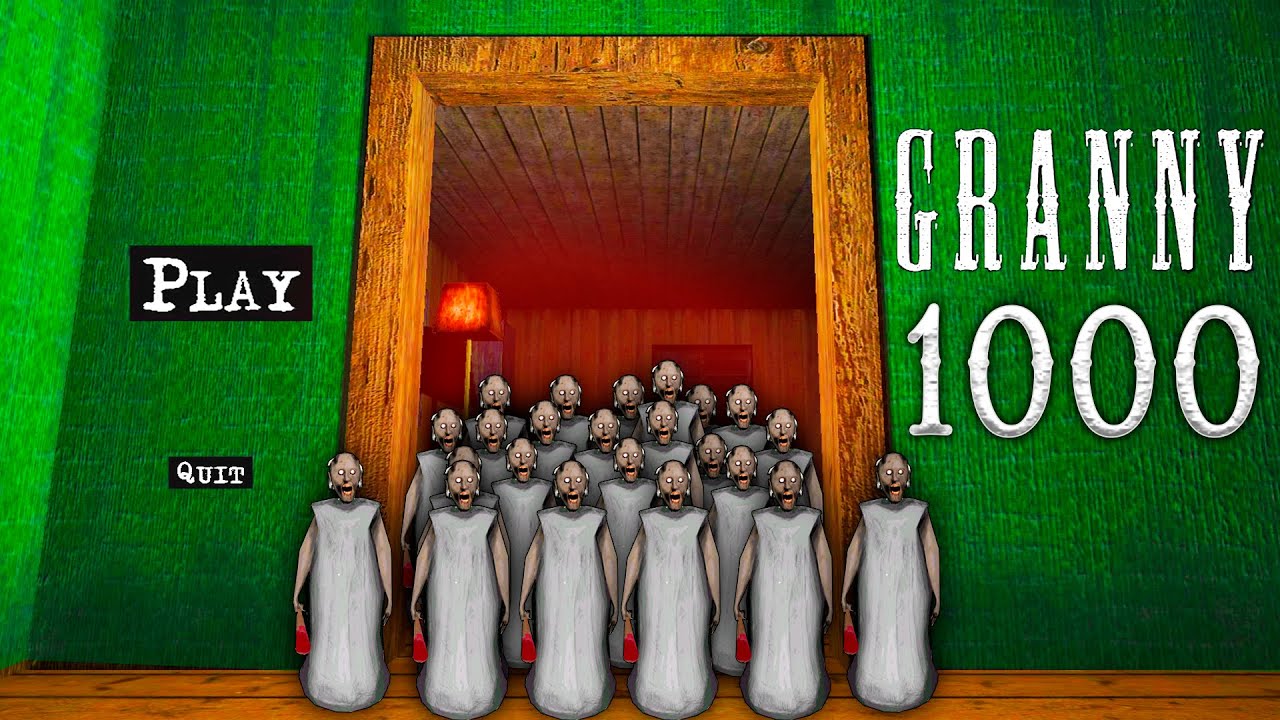 Attack of 1000 LITTLE GRANNY'S CLONES! Funny moments at granny's house!