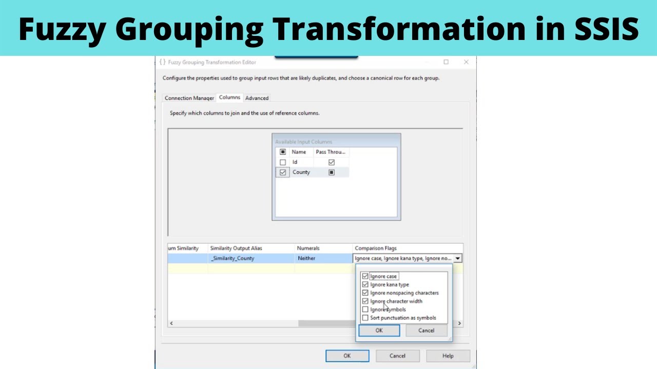 41 Fuzzy Grouping Transformation in SSIS