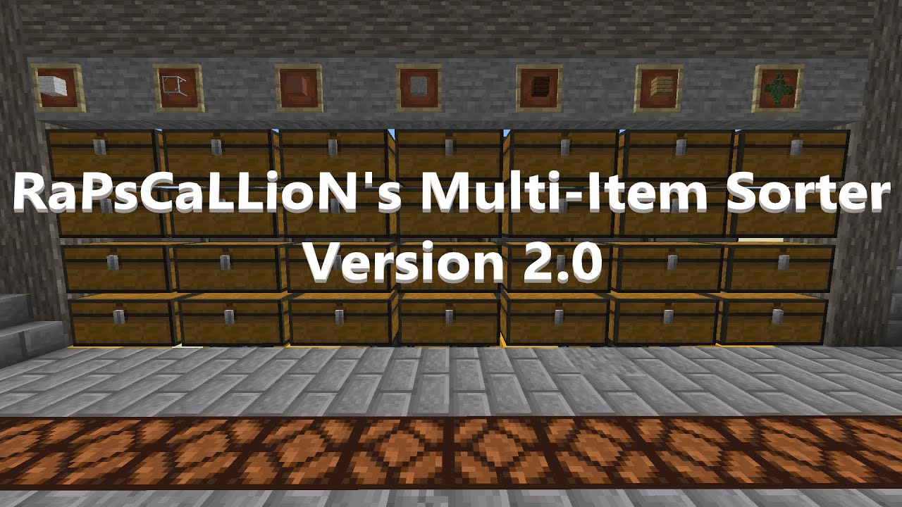 RaPsCaLLioNs Multi-Item-Sortierer V2 | Minecraft Java Edition 1.14.4