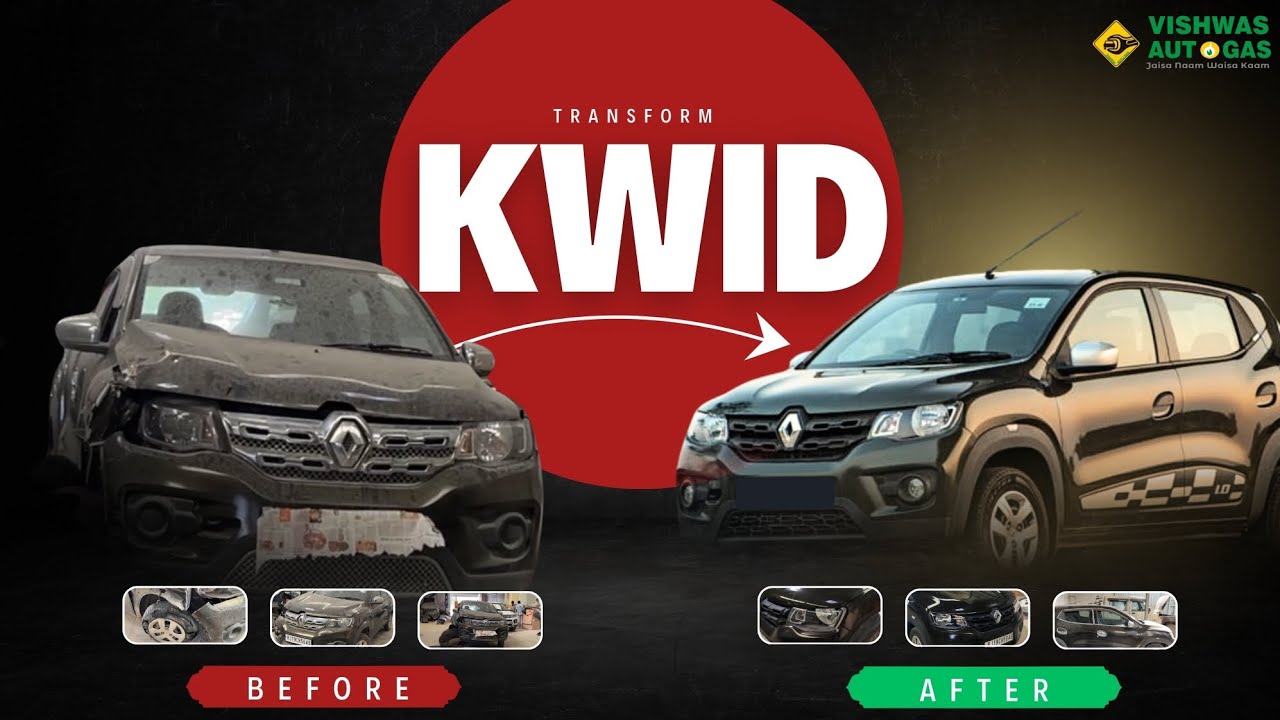 KWID COMPLETE DAMAGE TRANSFORMATION  BY VISHWAS MOTORS 