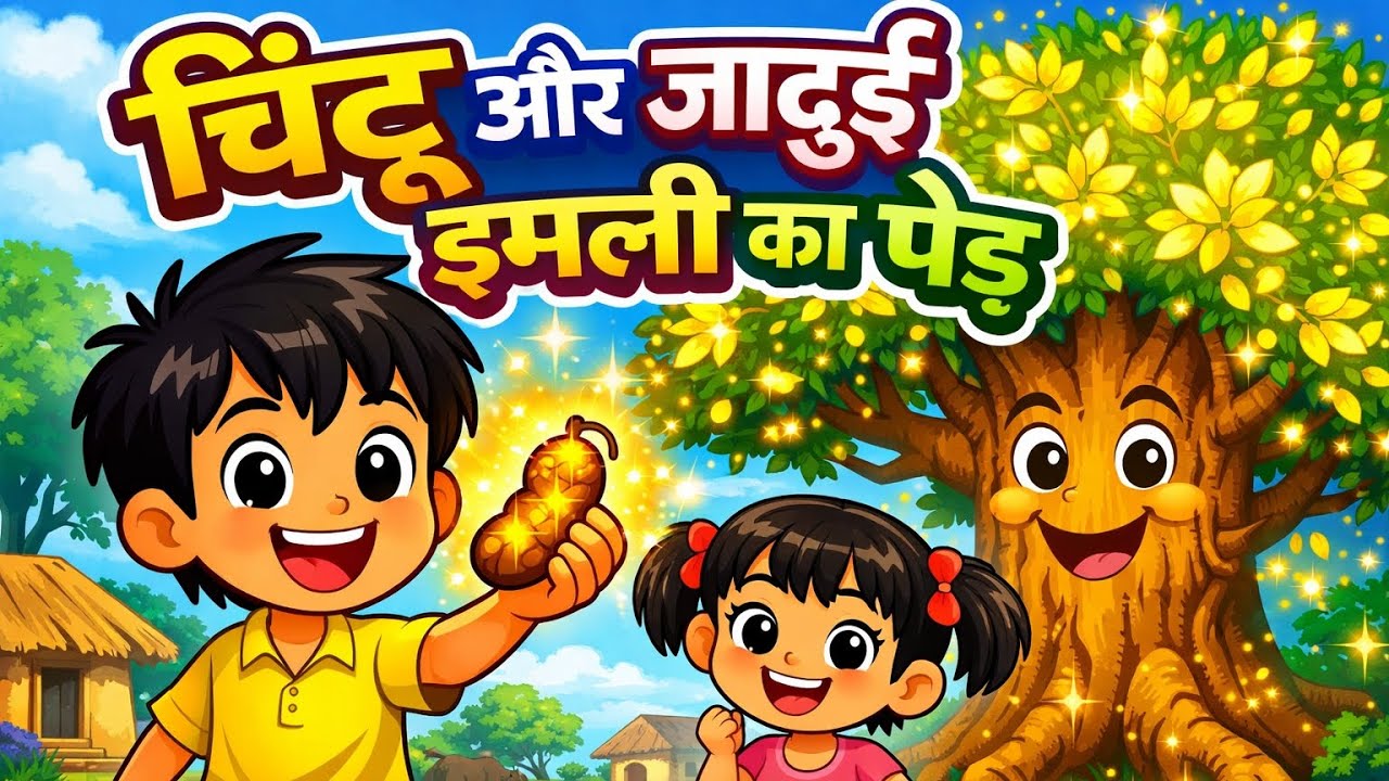 जंगल का जादुई पेड़ 😱 | Chintu Adventure Story | Hindi Cartoon