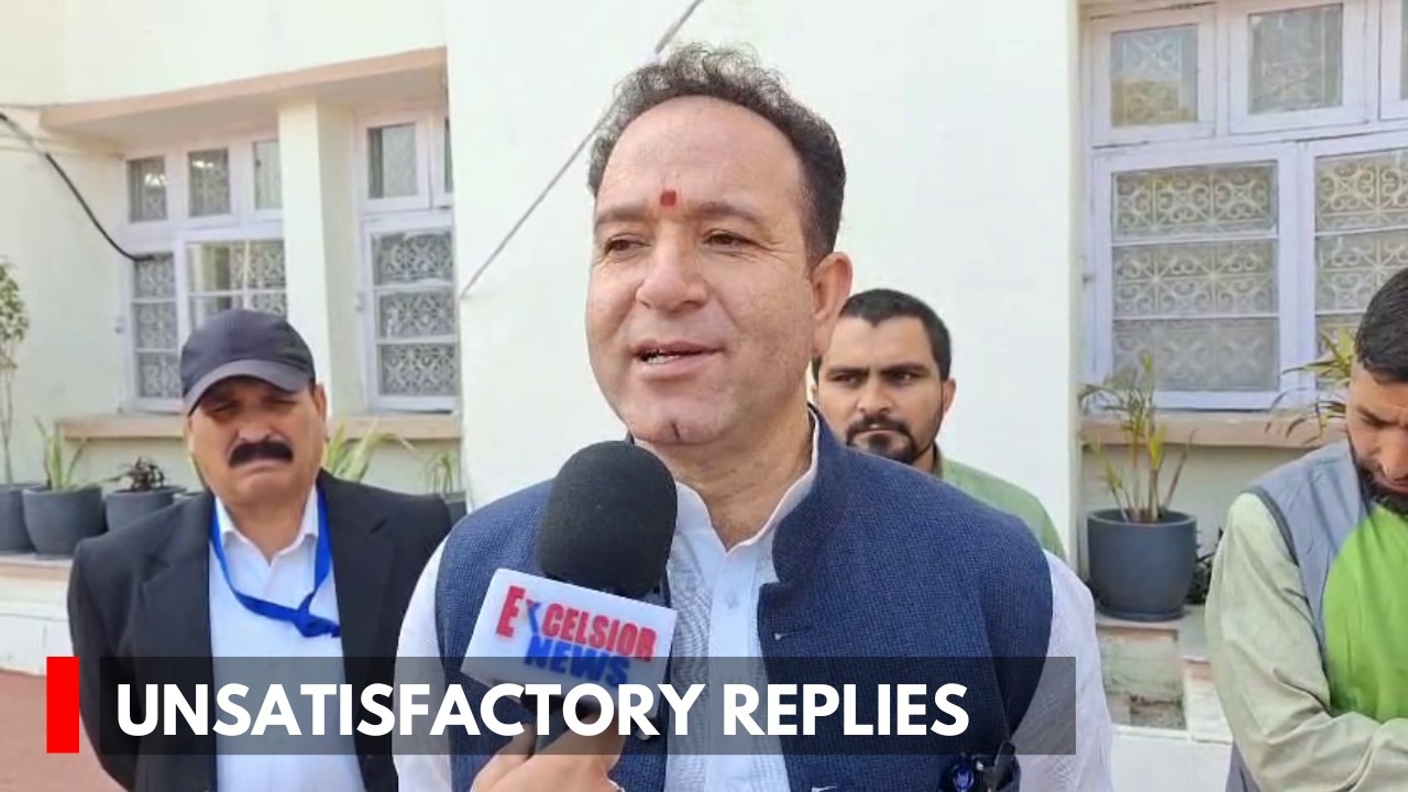 Unsatisfactory replies by Govt In House Reflects Its Failure, non-seriousness: LOP