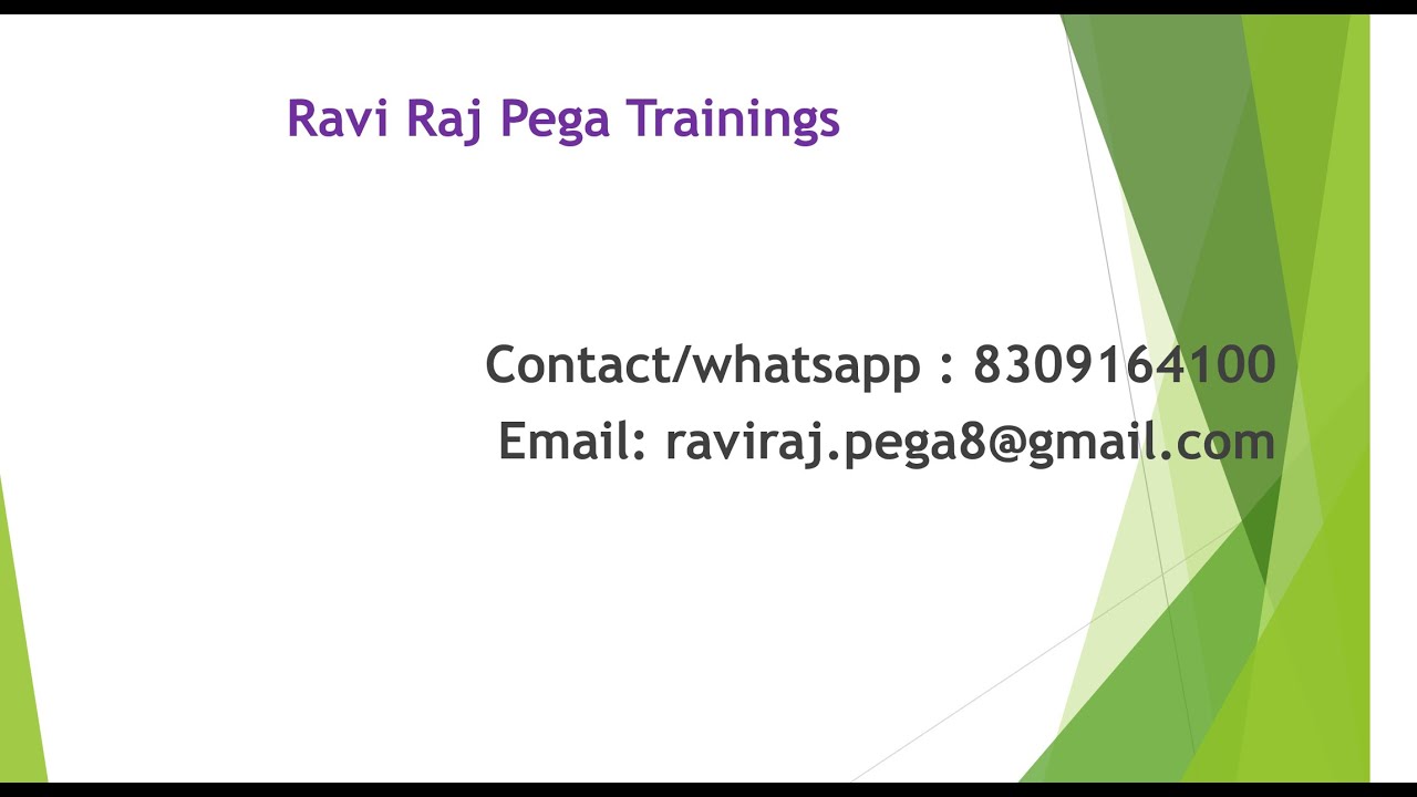 Pega SOAP Integration (Connectors/Services) by Ravi Raj - Contact 8309164100 raviraj.pega8@gmail.com