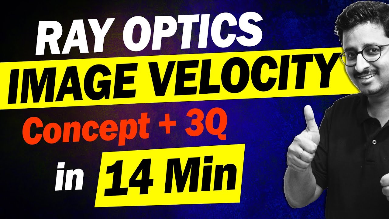 JEE 2026: Image Velocity in Ray Optics | Concept + 3Q Most Expected in 14 Min🔥 | Eduniti