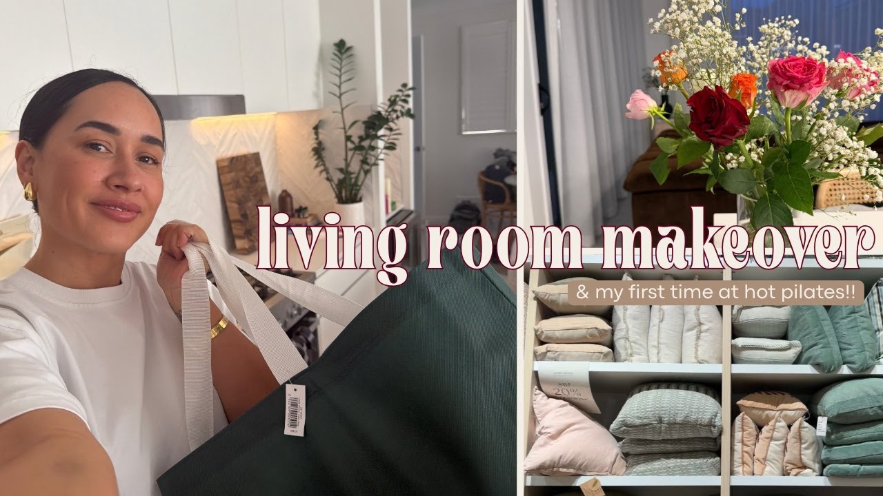 Living Room Makeover & First Time Hot Pilates 🥵 | Australian Mum Vlog