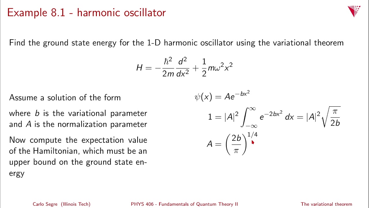 8.01 The variational method