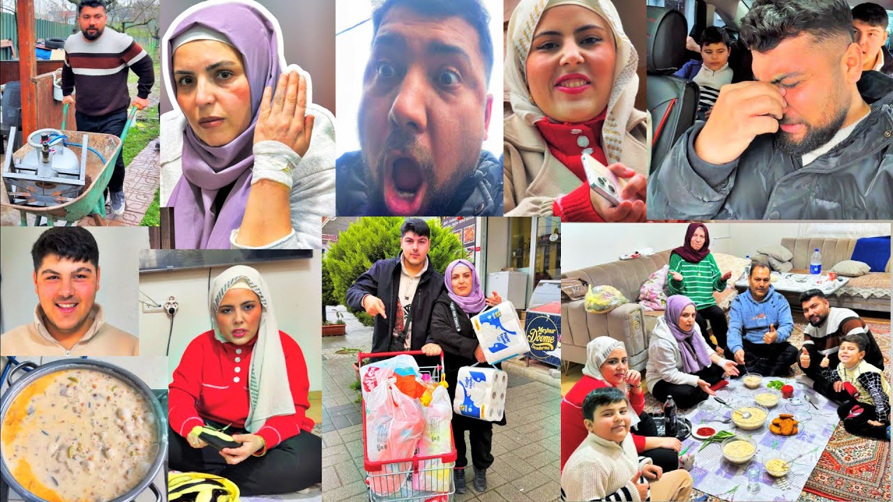 انحرق ايد مزكين//جبنا مونة الشهر عالبيت//طبخنا أطيب طبخة//جوز الختيارة جارتنا عمل حادث