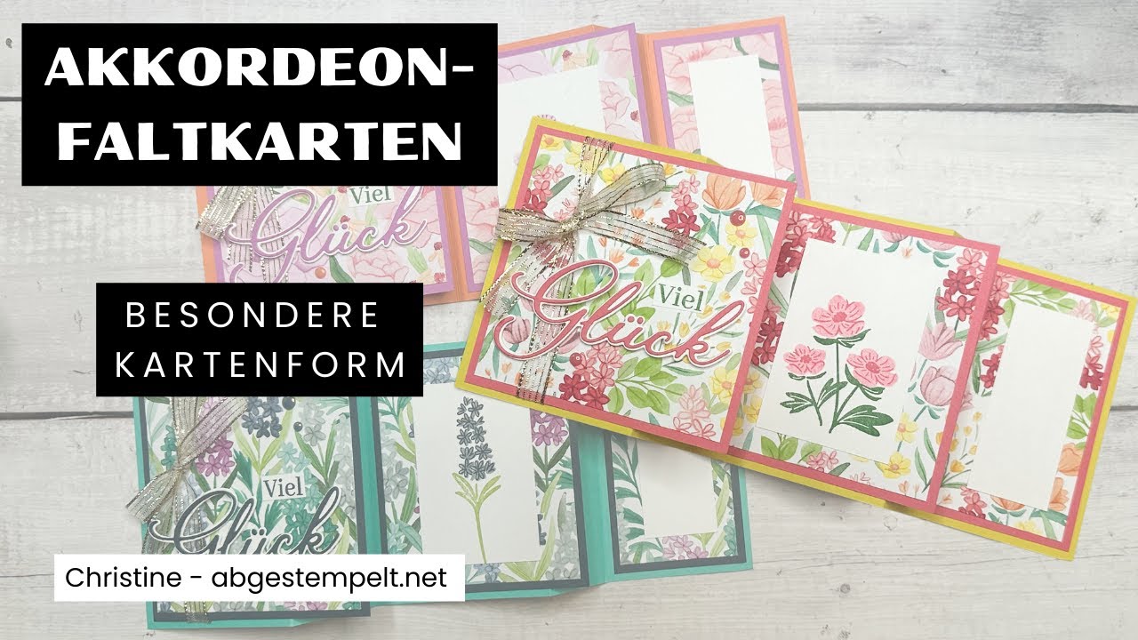 10 kreative Akkordeon-Karten basteln mit Stampin’ Up! | Anleitung & Ideen mit neuen Produkten