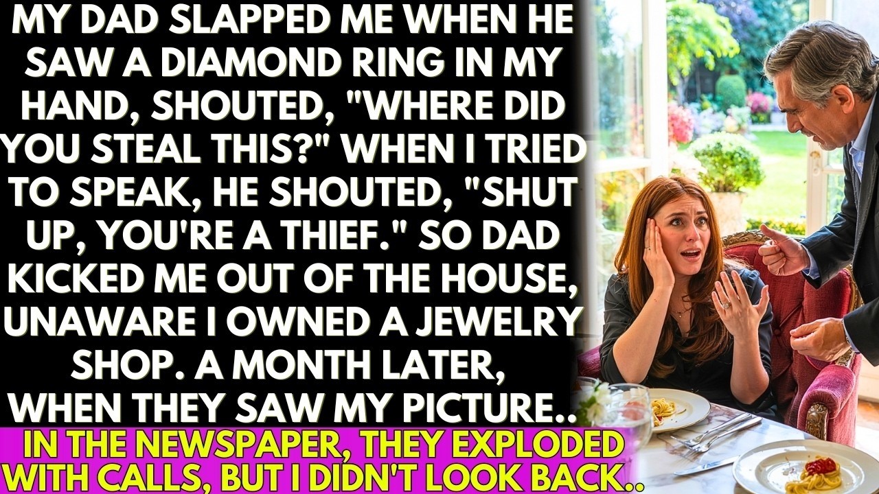 Family Kicked Me Out for “Stealing” a Diamond Ring; They Were Unaware of My Jewelry Empire...