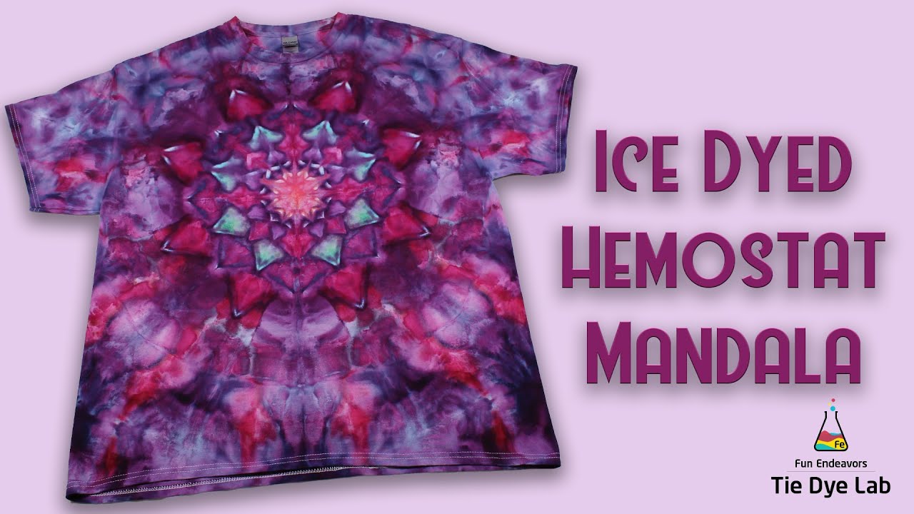 Ice Dyed Hemostat Mandala