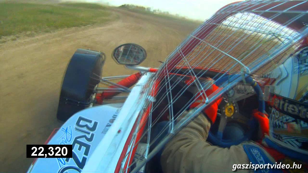 Brezovszki Sándor Autocross Dömsöd teszt - egy mért köridő 2012.04.22.