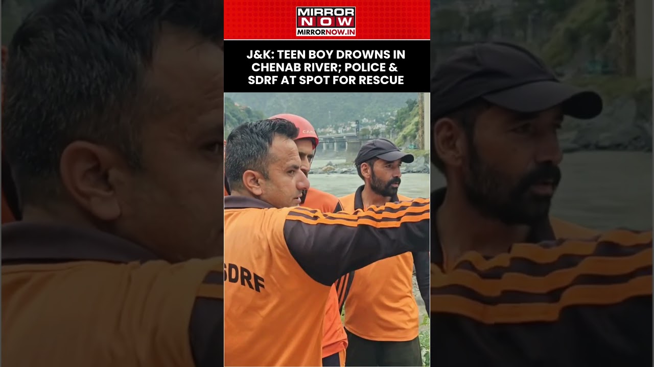 J&K: Teen Boy Drowns In Chenab River; Police & SDRF Launch Joint Rescue Operation In Ramban #shorts