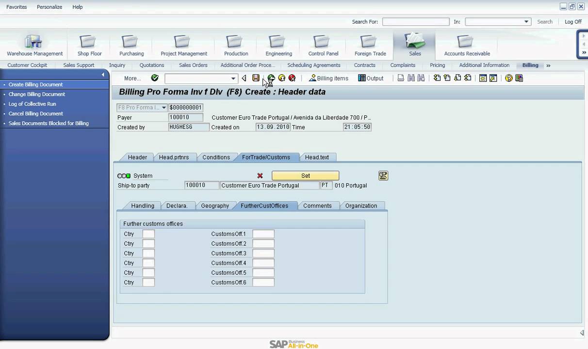 Foreign Trade: Customs Processing