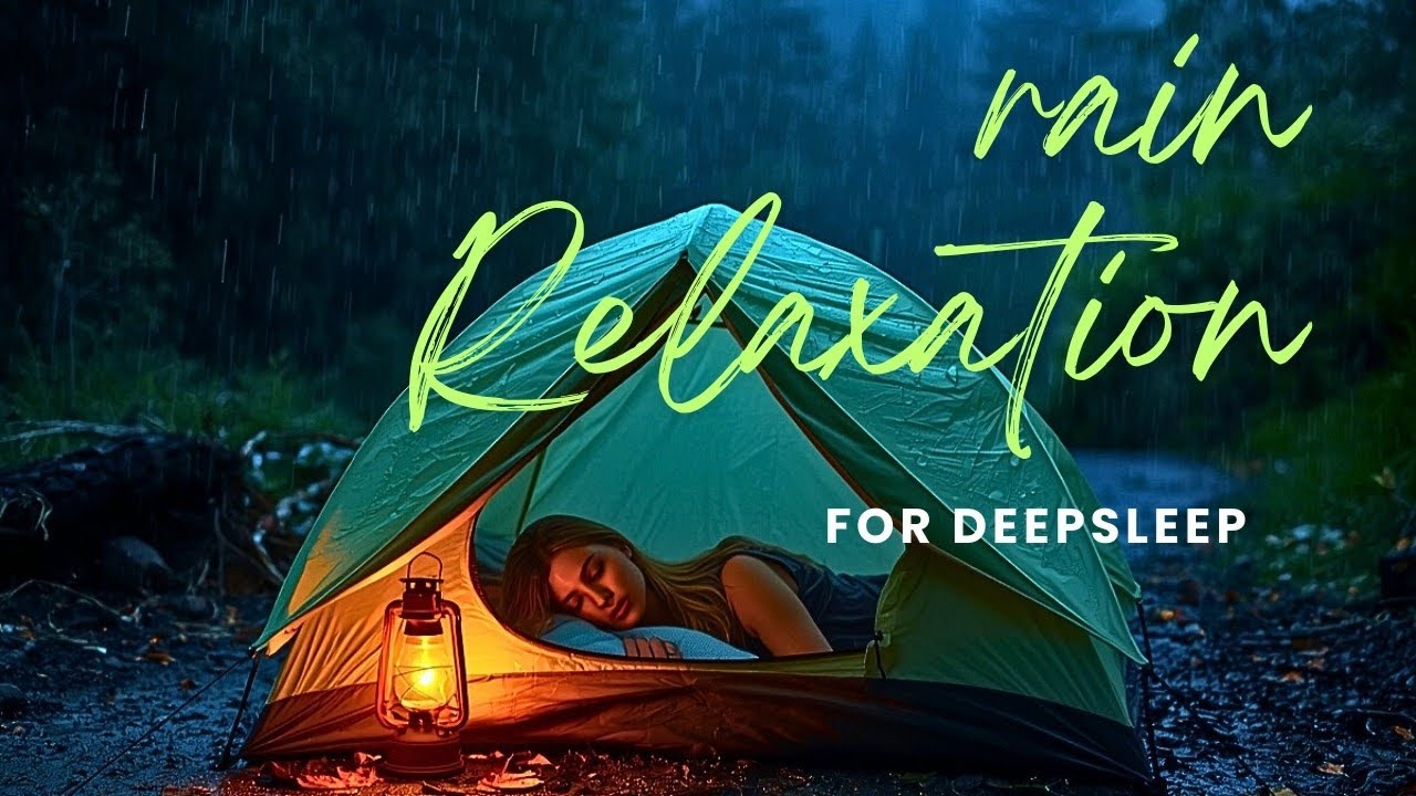 Mountain Wind & Rain ASMR | Silent Forest Camping Experience