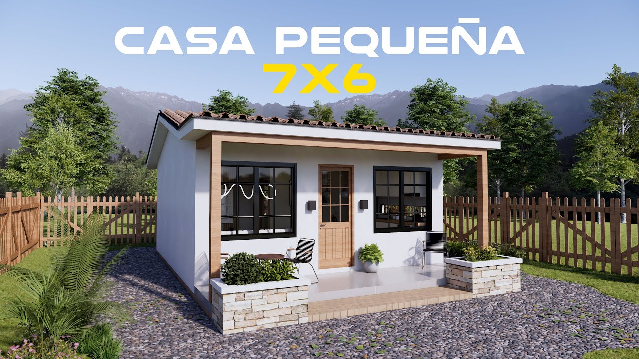 Una Casa Pequeña para Desconectarte del Mundo | Diseño 7×6 🌄